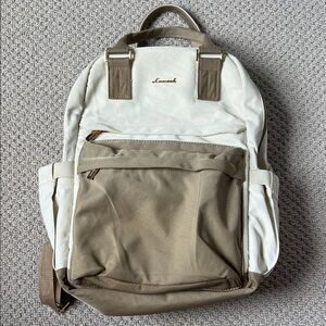 Lovevook Beige and Cream Backpack